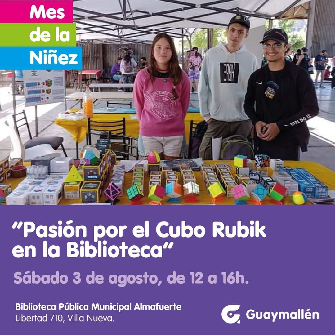 Taller de Rubik en Guaymallén: Aprendé y Competí en el Mes de la Niñez