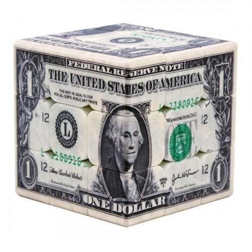 US Dollar 3x3x3 Cube