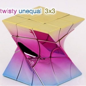 Twisty  3x3 Dna Metalizado Tricolor